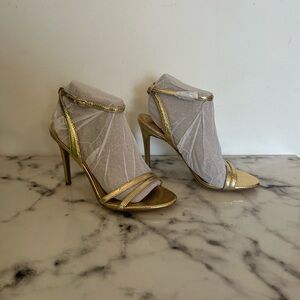 NEW ! NEVER WORE ! Sam Edelman - gold heel